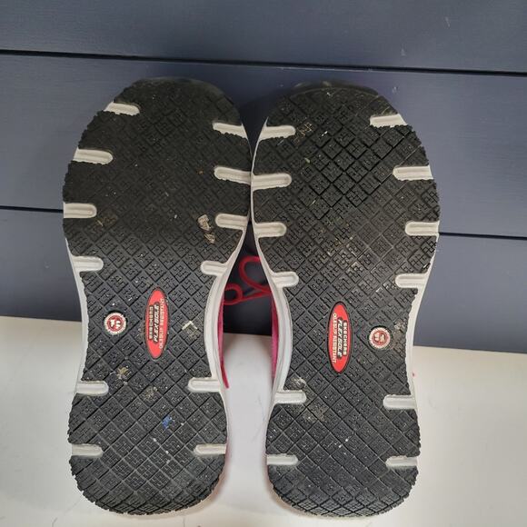 Skechers Work Max Cushioning Arch Fit Composite  Toe  Pink Suede Size 7 - Picture 8 of 13